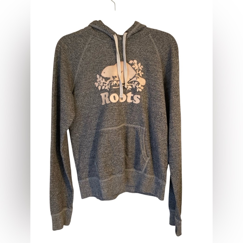 Roots Gray‎ Hoodie with Logo